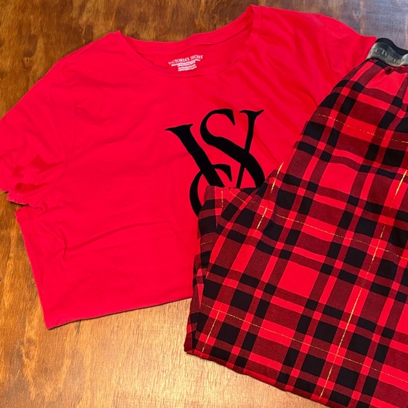 Victoria's Secret Red Plaid Pajama Set - Picture 2 of 8